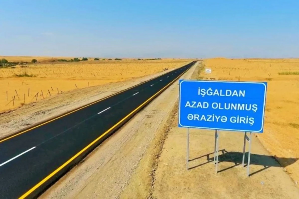 AAYDA: İşğaldan azad edilmiş ərazilərdə 186 km yol bərpa edilib və yaxud yenidən qurulub