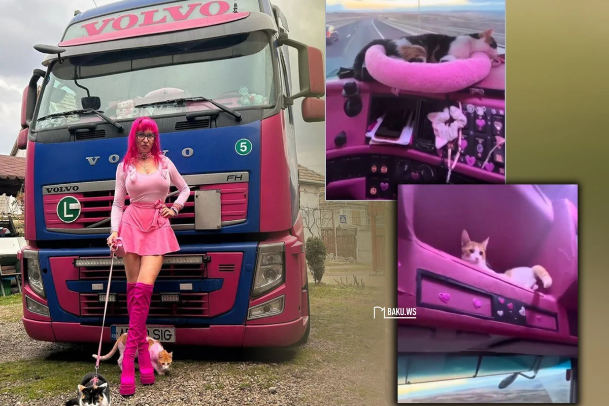 Yük maşını sürücüsü Barbie obrazı sayəsində məşhurlaşıb - VİDEO