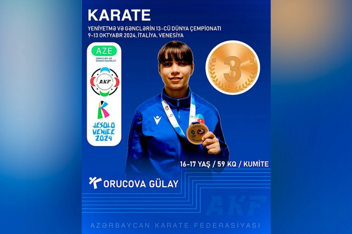 Gülay Orucova İtaliyada bürünc medal qazanıb