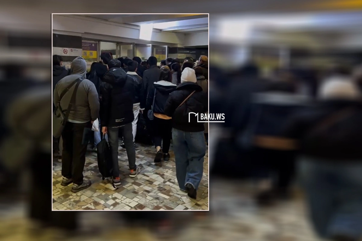 Bakı metropoliteninin stansiyasında görünməmiş SIXLIQ