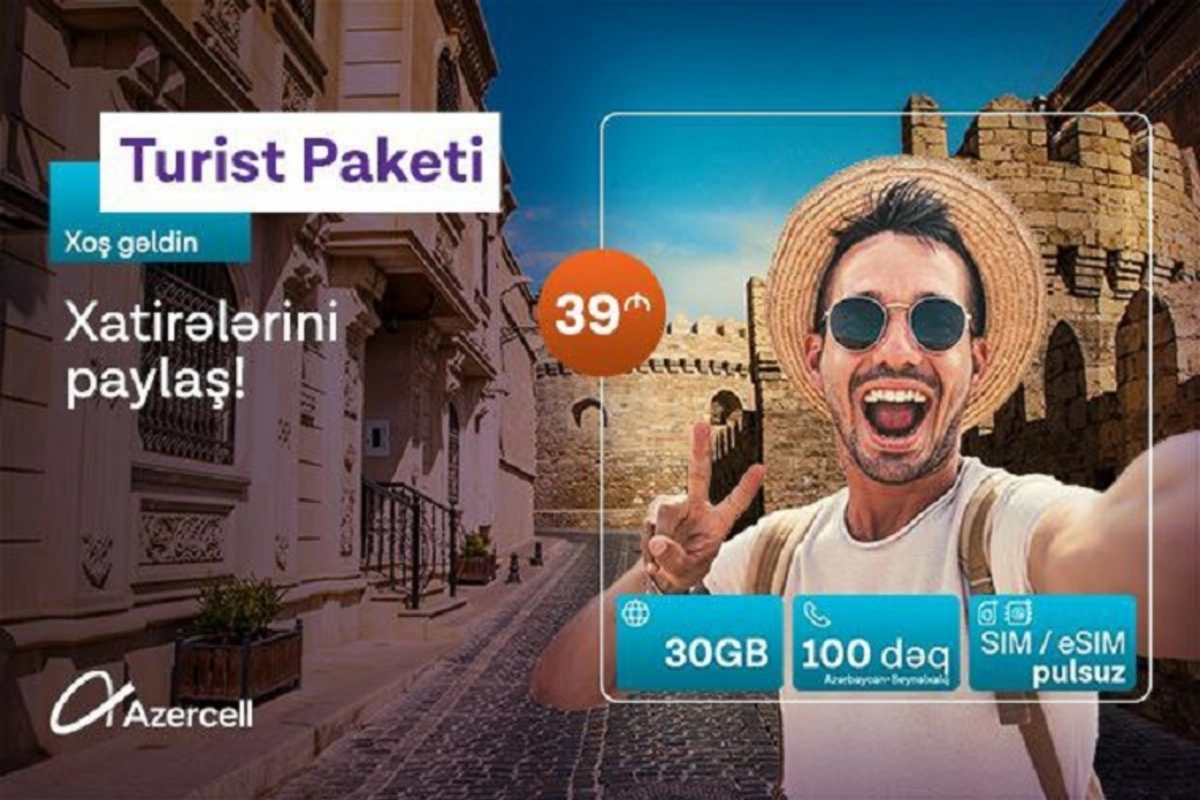 Azercell COP29 ərəfəsində Turist tariflərini yeniləyir