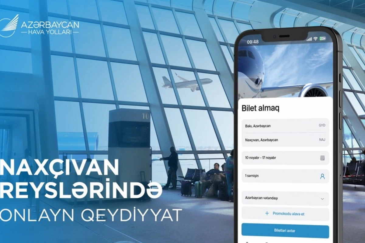 AZAL Naxçıvan reyslərində onlayn qeydiyyat xidmətini təqdim edir