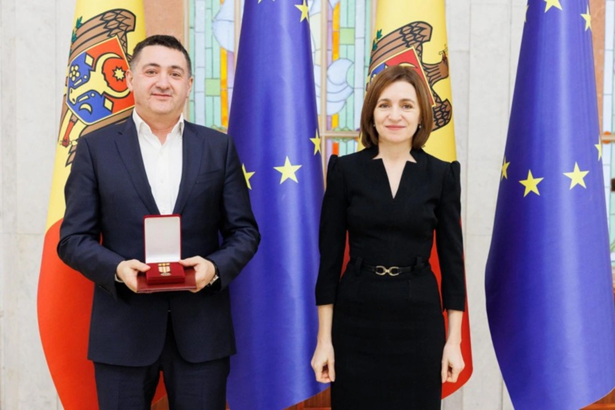 Moldova Prezidenti Azərbaycanın diaspor rəhbərini Vətəndaş xidmətlərinə görə medalı ilə təltif edib