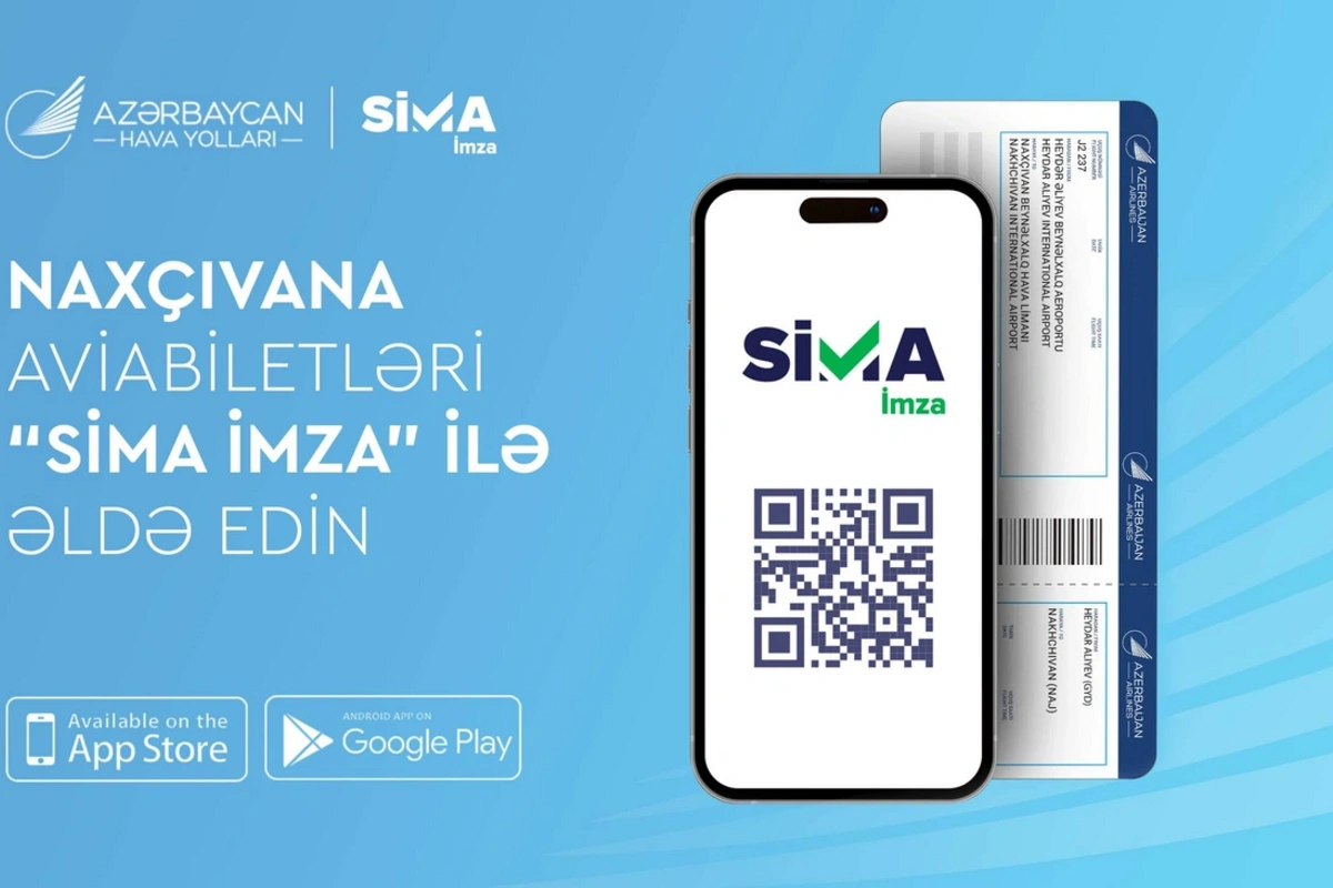 AZAL Naxçıvana onlayn aviabilet alışında SİMA İmzanı tətbiq etdi