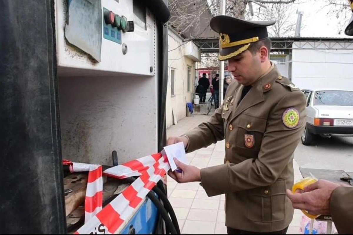 Yanğın təhlükəli maye qazdoldurma məntəqəsinin fəaliyyəti dayandırılıb