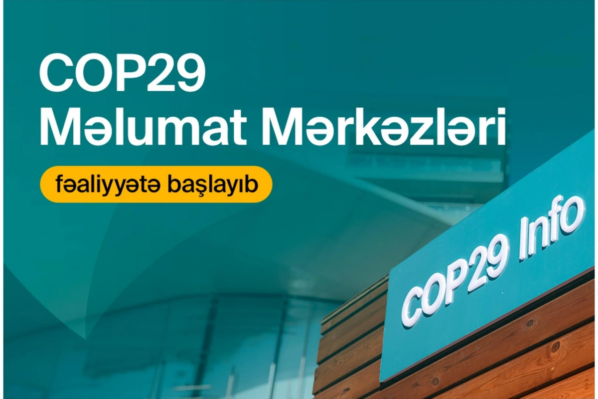 COP29 Məlumat mərkəzləri fəaliyyətə başlayıb