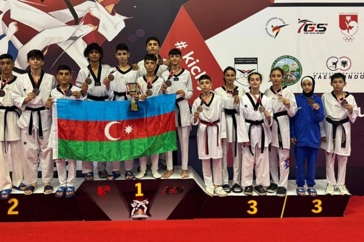 Azərbaycan taekvondoçuları Albaniyada 14 medal qazanıblar