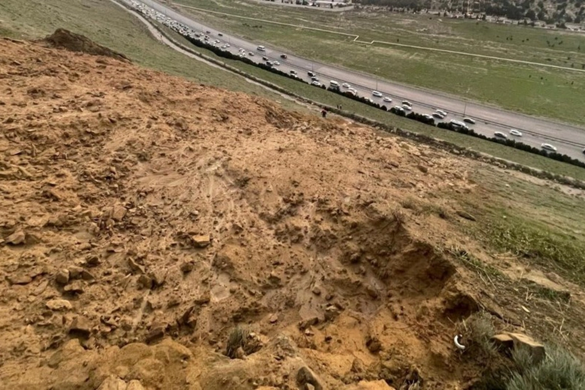 Bakı Kənar Dairəvi yolunda uçqun təhlükəsi aradan qaldırılıb