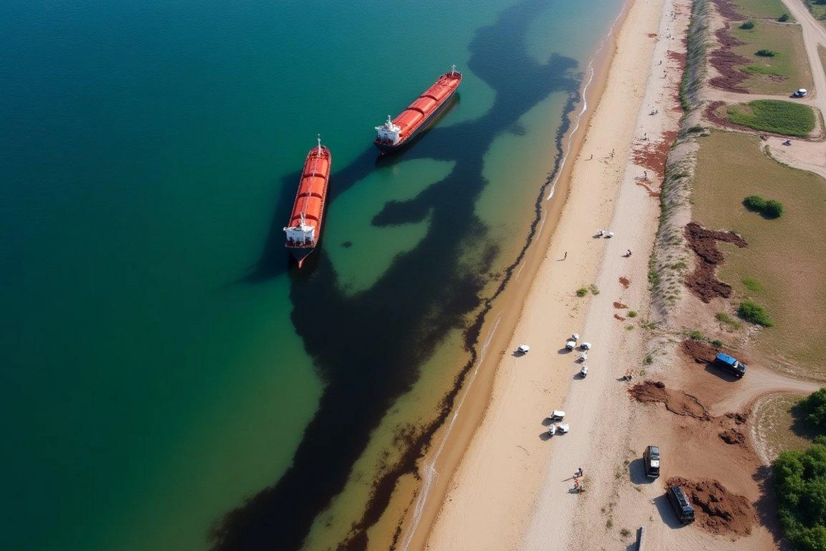 Rusiyanın cənubunda tanker qəzasından sonra 165 min tona yaxın çirklənmiş qum və torpaq təmizləndi