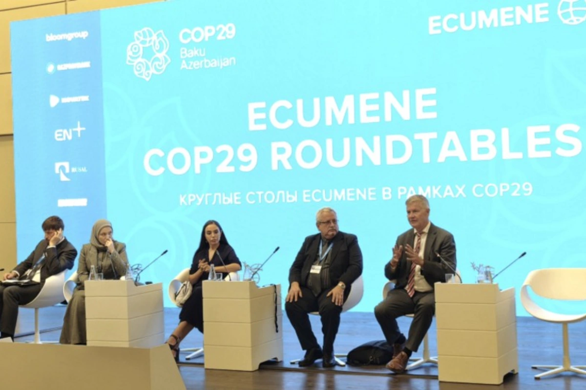 Leyla Əliyeva COP29 çərçivəsində Ecumene Qlobal Forumunun plenar iclasında iştirak edib