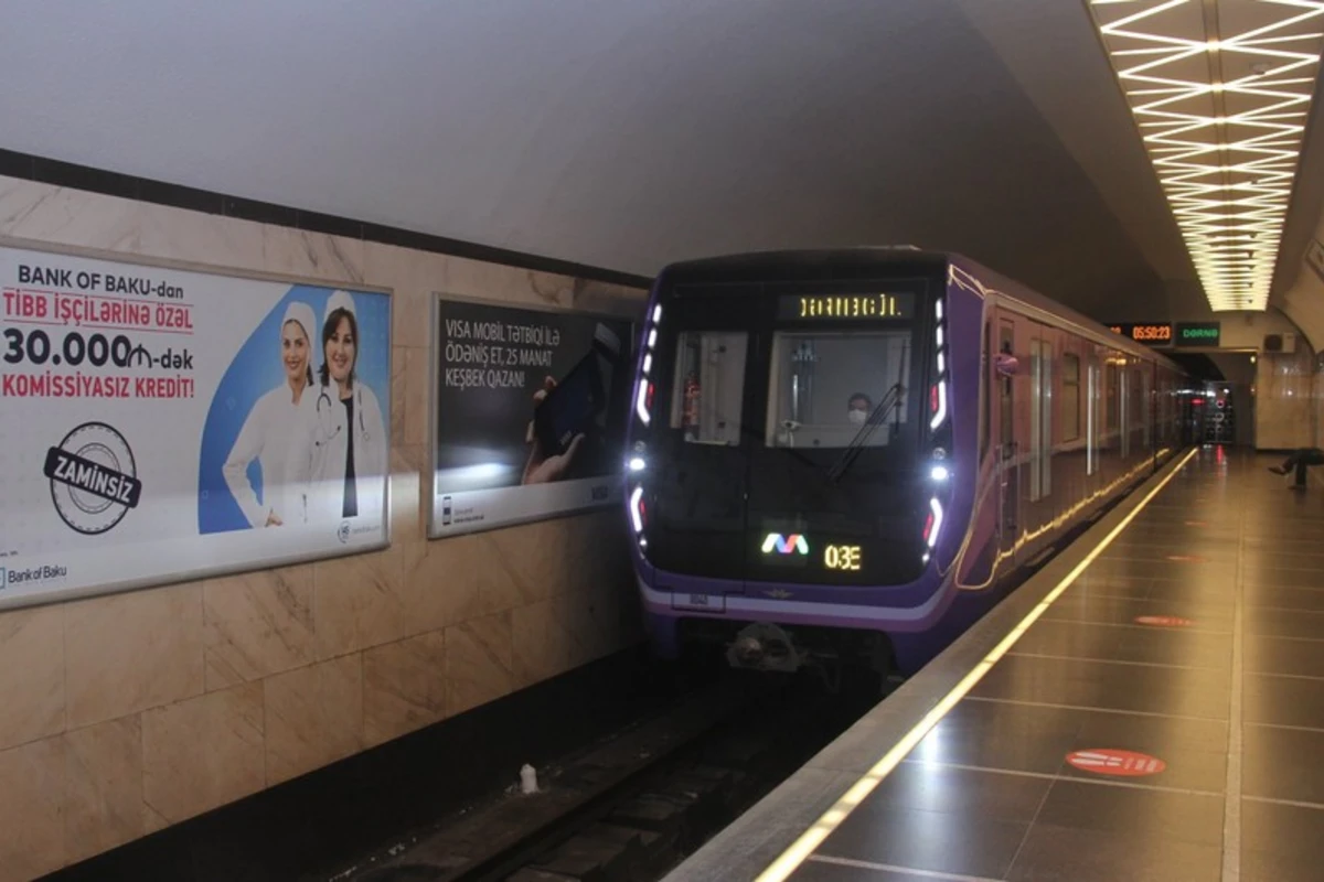 Bakı metrosunda qatarların hərəkəti 4 dəqiqə ləngiyib