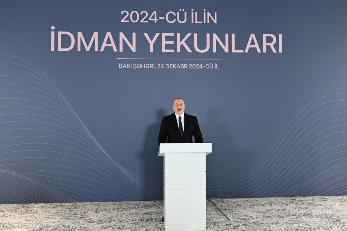 İlham Əliyev 2024-cü ilin idman yekunlarına həsr olunan mərasimdə iştirak edib