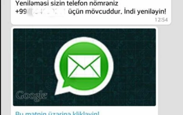 Diqqət: WhatsApp-da fırıldaqçılar var