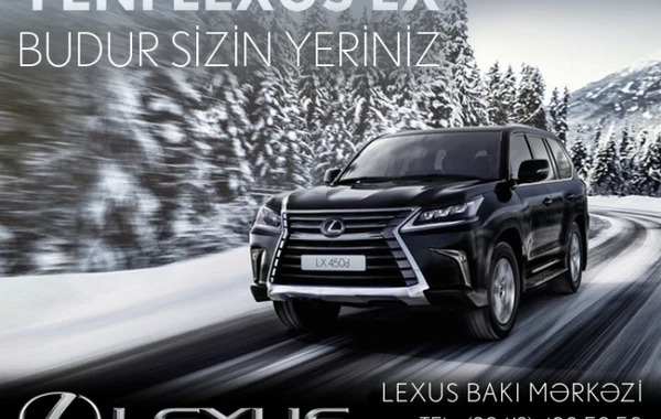 Yeni Lexus LX artıq Bakı küçələrindədir