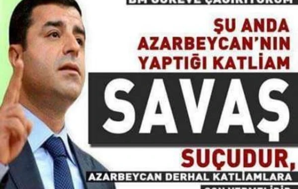 Dəmirtaş separatçı ermənilərin mövqeyini dəstəklədi