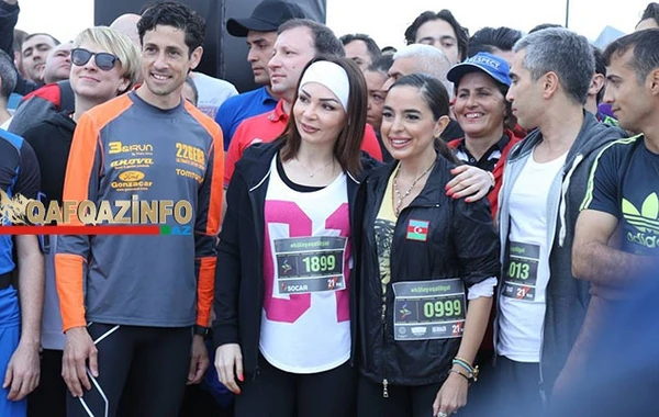 Leyla Əliyeva "Bakı Marafonu 2016"ya qatıldı (FOTO)