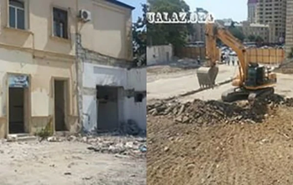 Bakıda ən ucuz mağazalar söküldü, yerində ticarət mərkəzi tikilir