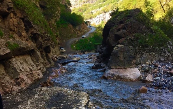 Quba-Xınalıq yolu əvvəlki vəziyyətinə qaytarılıb - FOTO