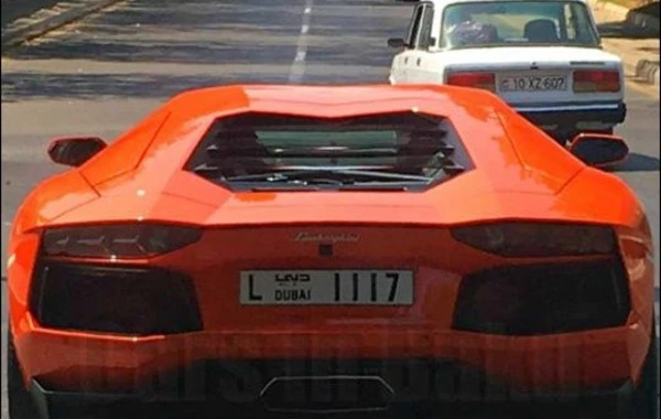 DYP Bakıda Dubay nömrəsi ilə sürülən "Lamborghini"ni həbs etdi - FOTO