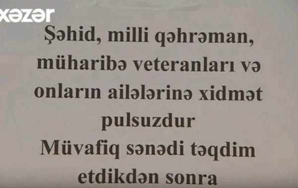 Bu restoranda veteranlara, şəhid ailələrinə pulsuz xidmət göstərilir (VİDEO)