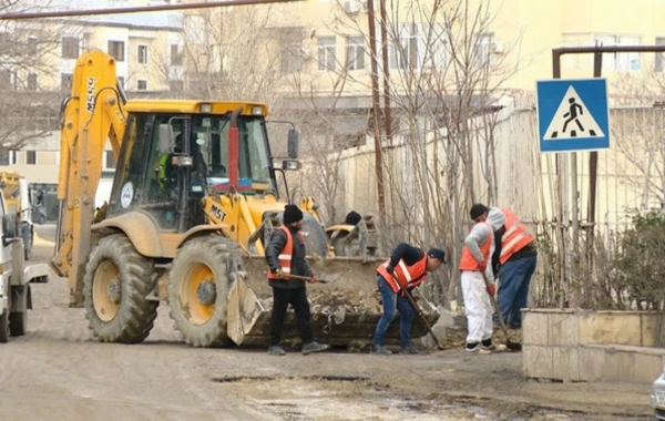 Bakının bu küçəsi təmirə bağlandı (VİDEO/FOTO)