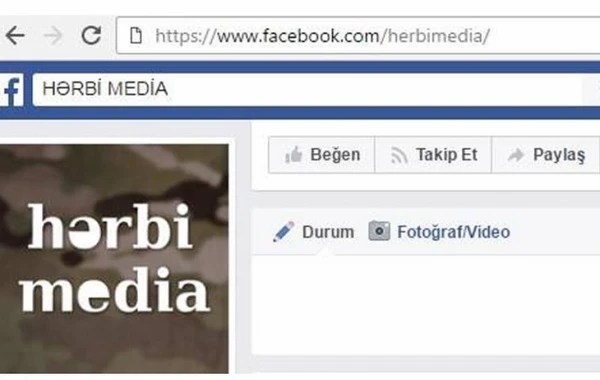 Ermənilər Facebook-da Azərbaycan dilində hərbi səhifə yaratdılar