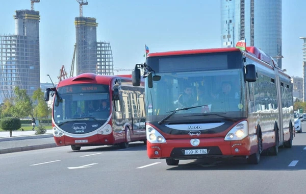 Həftənin ilk iş günü Bakıda bu avtobusların marşrut xətti dəyişdirilir