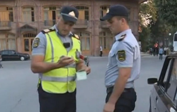 Yol polisinin reydi zamanı polis saxlanıldı - (VİDEO, FOTO)