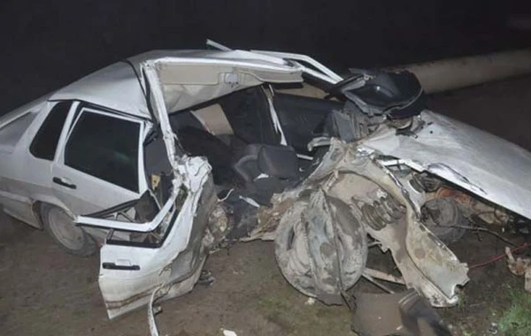 Azərbaycanda polislər qəzaya düşdü - Serjant öldü, baş leytenant yaralandı (FOTO)