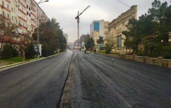 Bakıda təmirə dayanan yolda sabah hərəkət bərpa olunacaq (FOTO)