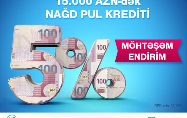 Bank of Baku-dan möhtəşəm kampaniya – 15.000 manatadək Nağd pul kreditinə 5% ENDİRİM!