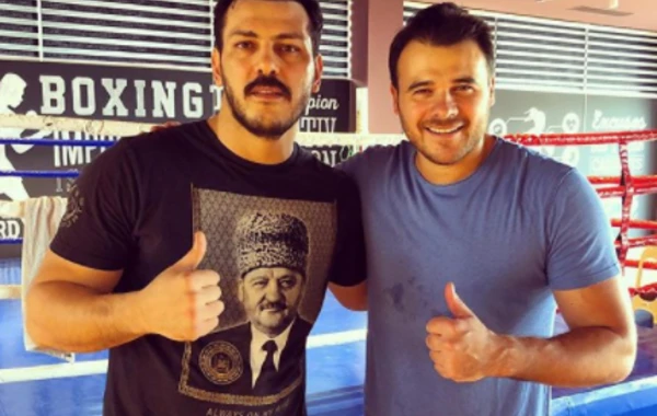 Emin Ağalarov Zabit Səmədovla Bakıda məşq etdi