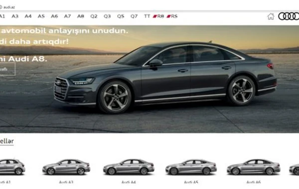 Audi Bakı Mərkəzinin yeni rəsmi web saytı fəaliyyətə başlayıb