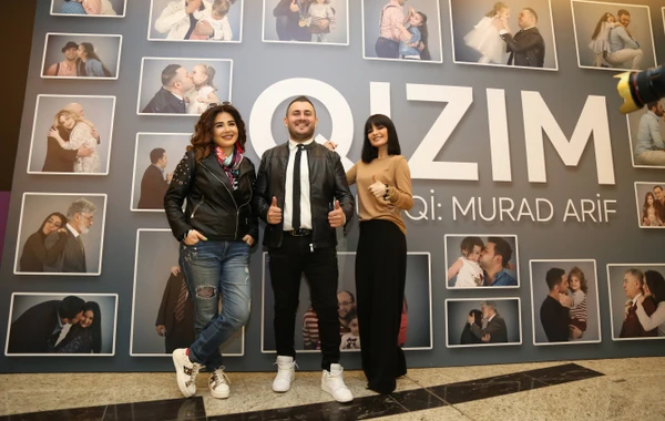 Murad Arif şou əhlini başına yığıb "Qızım" layihəsini təqdim etdi (FOTO)