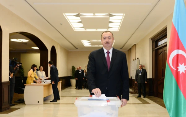 Prezident İlham Əliyev səs verib