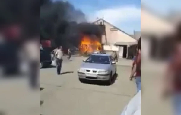 Bakıda 2 nəfərin öldüyü dəhşətli partlayış baş verən kafedən görüntü (VİDEO)