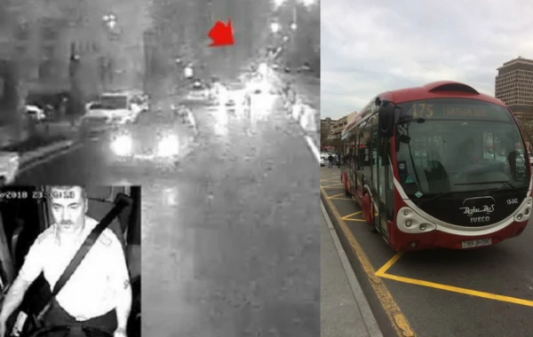 "BakuBus"un avtobusu piyadanı belə vurdu (VİDEO)