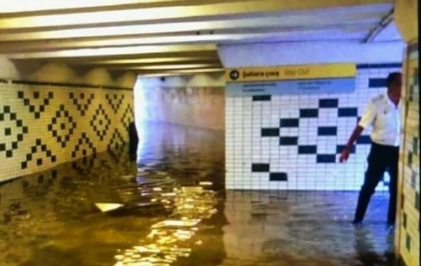 Bakı metrosunu su basması ilə bağlı rəsmi açıqlama (VİDEO)