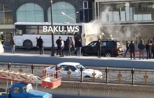 Bakıda daha bir sərnişin avtobusu yandı – VİDEO