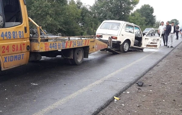 Azərbaycanda daha bir ağır yol qəzası - Bir nəfər öldü - FOTO