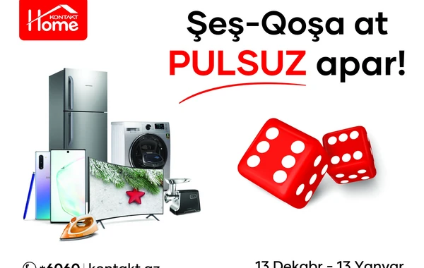 Şeş-qoşa atıb, aldığınız məhsulu pulsuz aparın