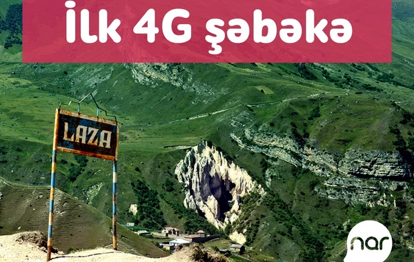 “Nar” Qusarın Laza kəndini 4G şəbəkəsi ilə təmin etdi