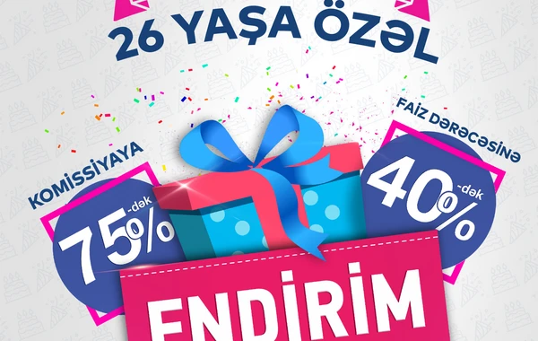 Bank of Baku 26 yaşında müştərilərini sevindirir!