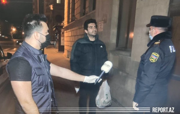 Küçəyə çıxma qadağasından sonra polis qaydaları pozanlara qarşı hərəkətə keçdi - FOTO