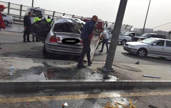 Bakıda yol qəzası baş verib