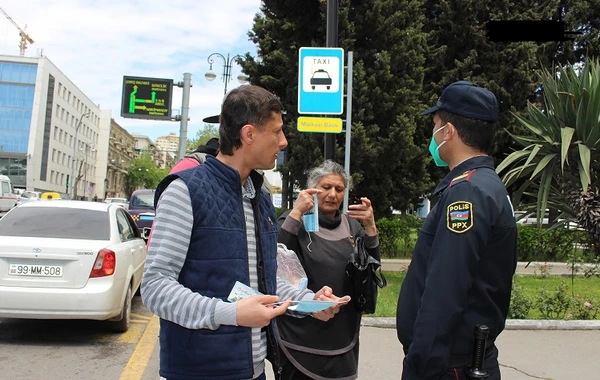 Polis Bakıda reyd keçirib, maskadan istifadə etməyənlər cərimələnib