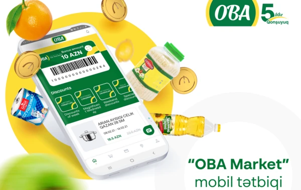 “OBA Market” mobil tətbiqi istifadəyə verildi