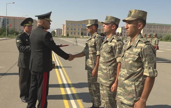 Naxçıvan Qarnizonu Qoşunlarında buraxılış mərasimi keçirildi - FOTO