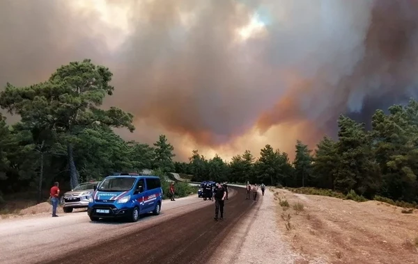 Antalyada meşə yanğını: Əhali təxliyyə olunur - FOTO/VİDEO