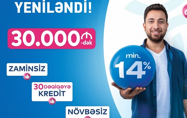 FAİZLƏR ENDİ, ŞƏRTLƏR DƏYİŞDİ: Bank of Baku-dan min.14% ilə 30.000 AZN-dək KREDİT!